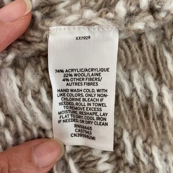 Caslon Multi Color Aztec Jacquard Sweater Coat - Picture 9 of 9